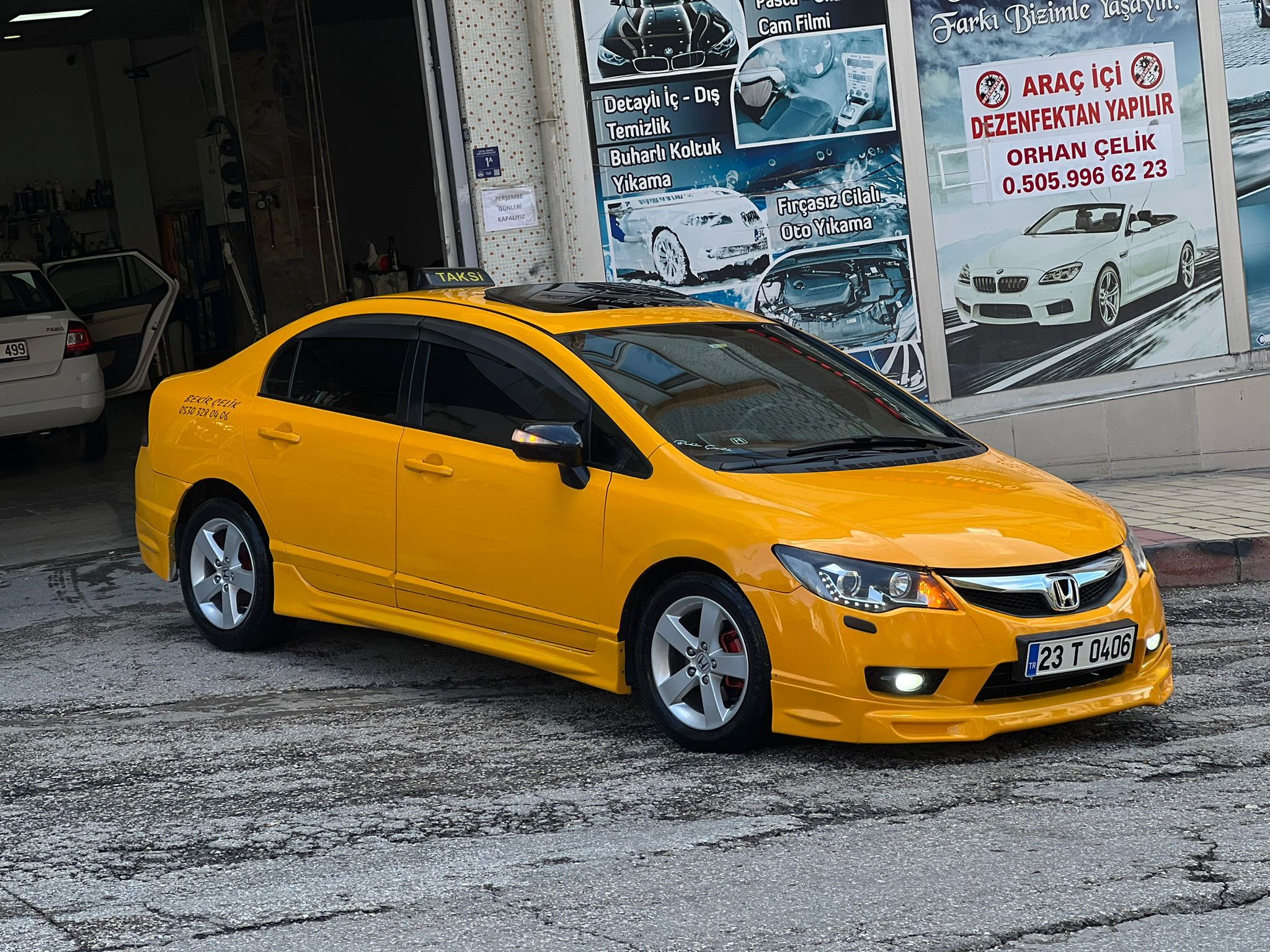 Yeni Mahalle Taksi yıkama sonrası temiz araç fotoğrafı